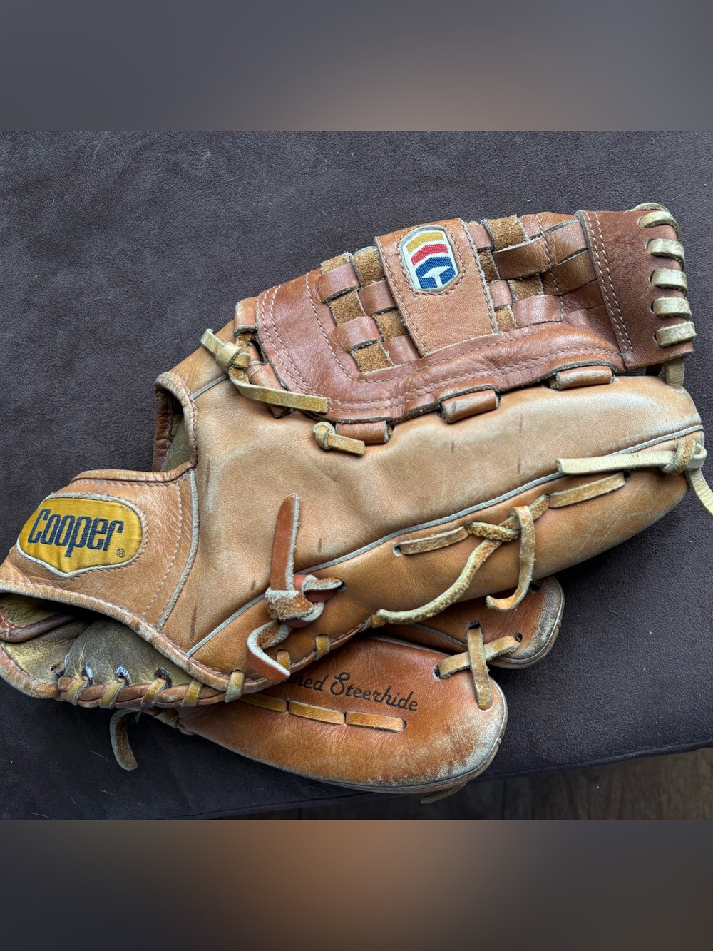 Vintage Cooper Leather Baseball Glove